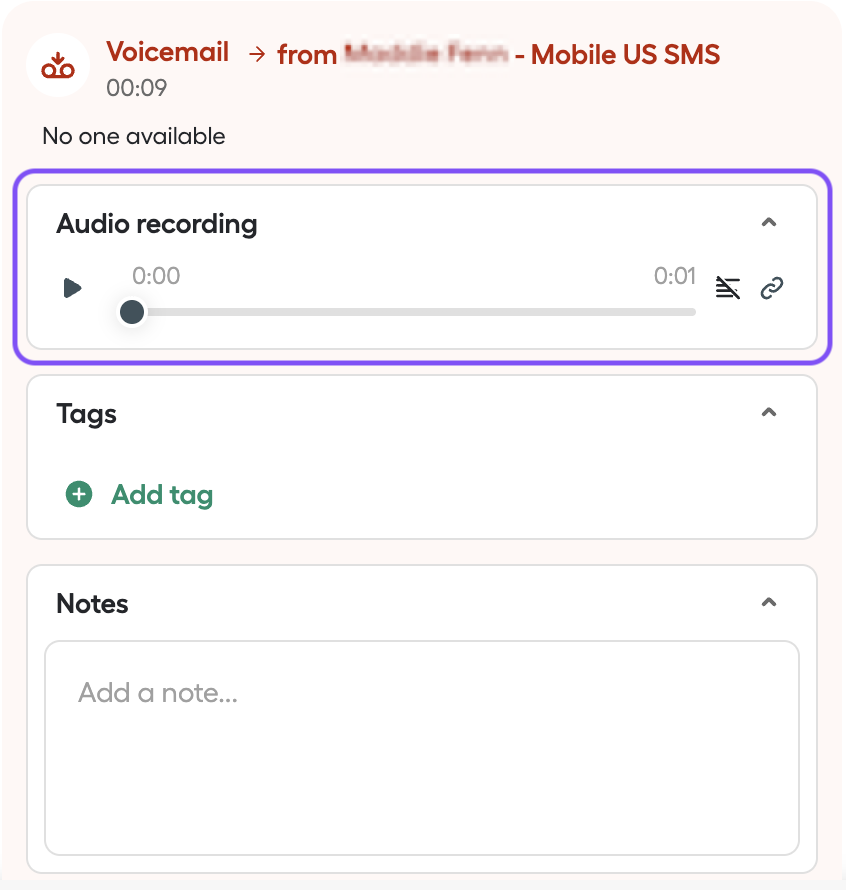 Image showing where the recording is